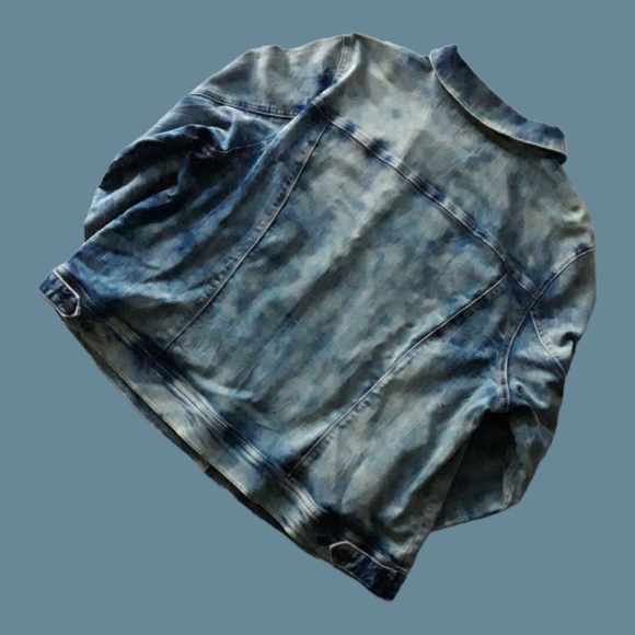 Code Bleu Acid Wash Denim Jacket SALE 20% OFF - Picture 2 of 2